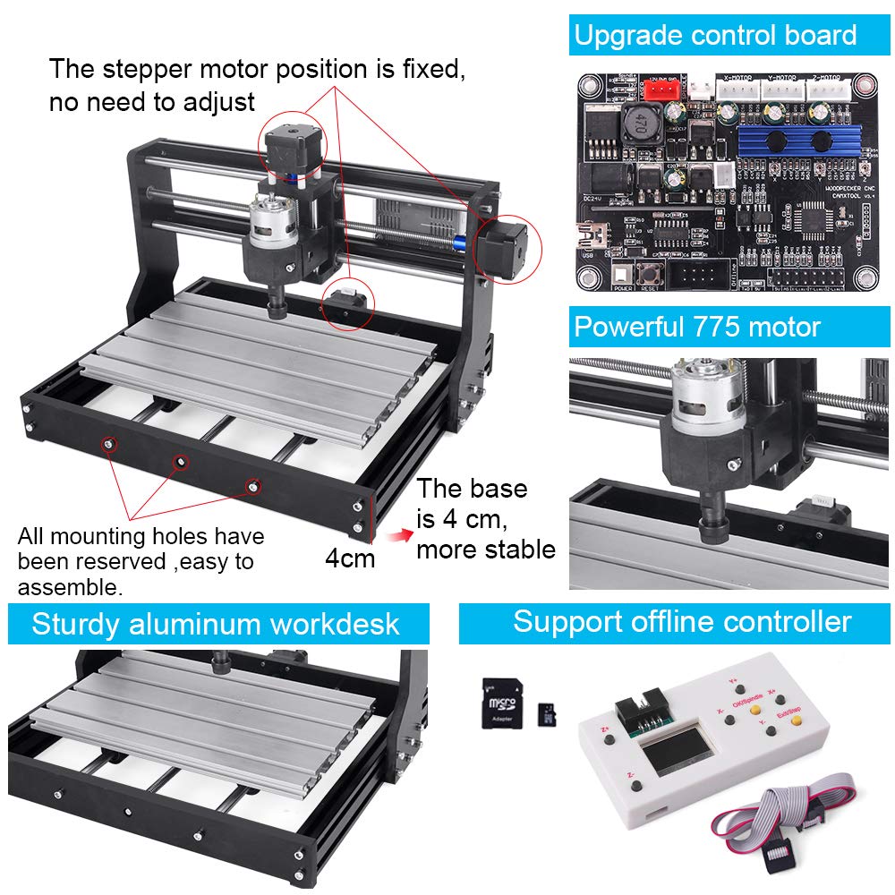 CNC 3018 PRO Laser Engraver Wood Router Machine 15w Big Power Laser DIY Engraving Machine,cnc 3018 Milling Machine,wood router