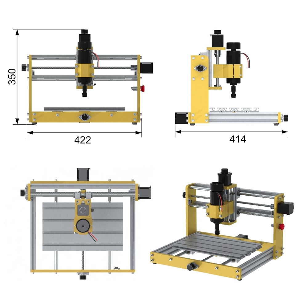 CNC 3018 Plus Laser Engraver New Upgrade Metal Frame 3 Axis DIY Desktop Laser Engraving Milling Machine 15W 30W CNC Wood Routers - Image 3