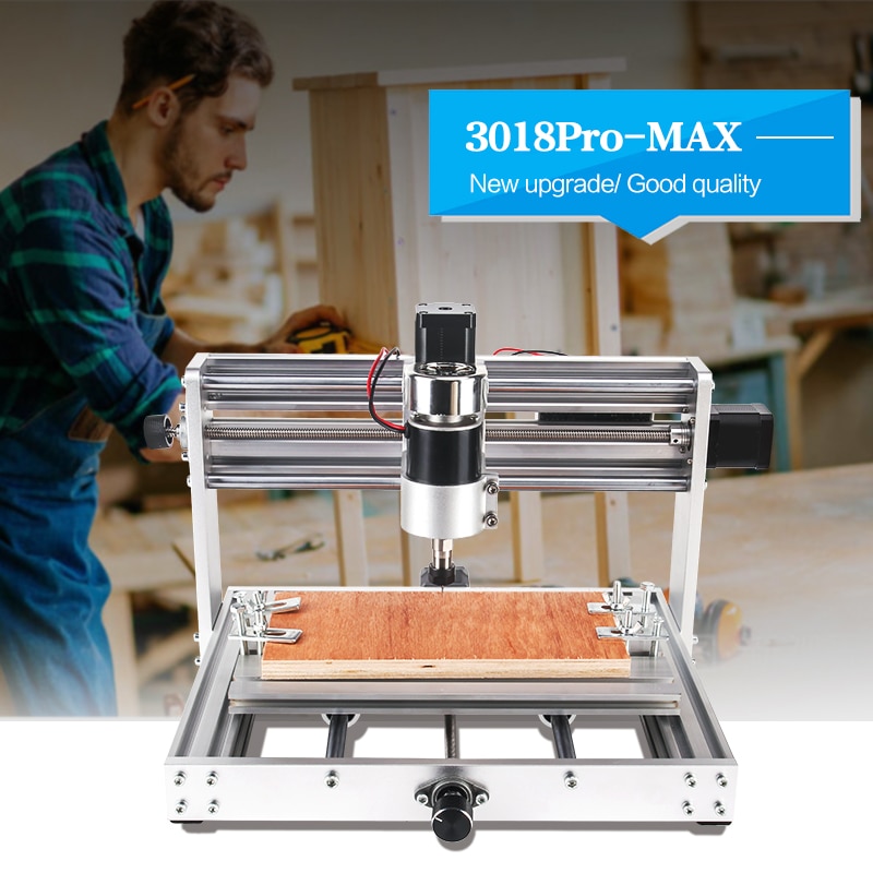 CNC 3018 Pro MAX Engraver With 200W Spindle,15w big power laser engraving 3 Axis pcb Milling machine With ER11 DIY Wood Router