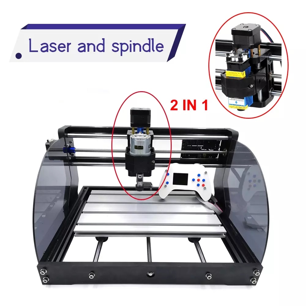 CNC 3018 Pro Max Laser Engraver CNC Wood Router 3 Axis PCB Milling DIY Laser Engraver Machine With Offline Controller 0.5W-15W - Image 3