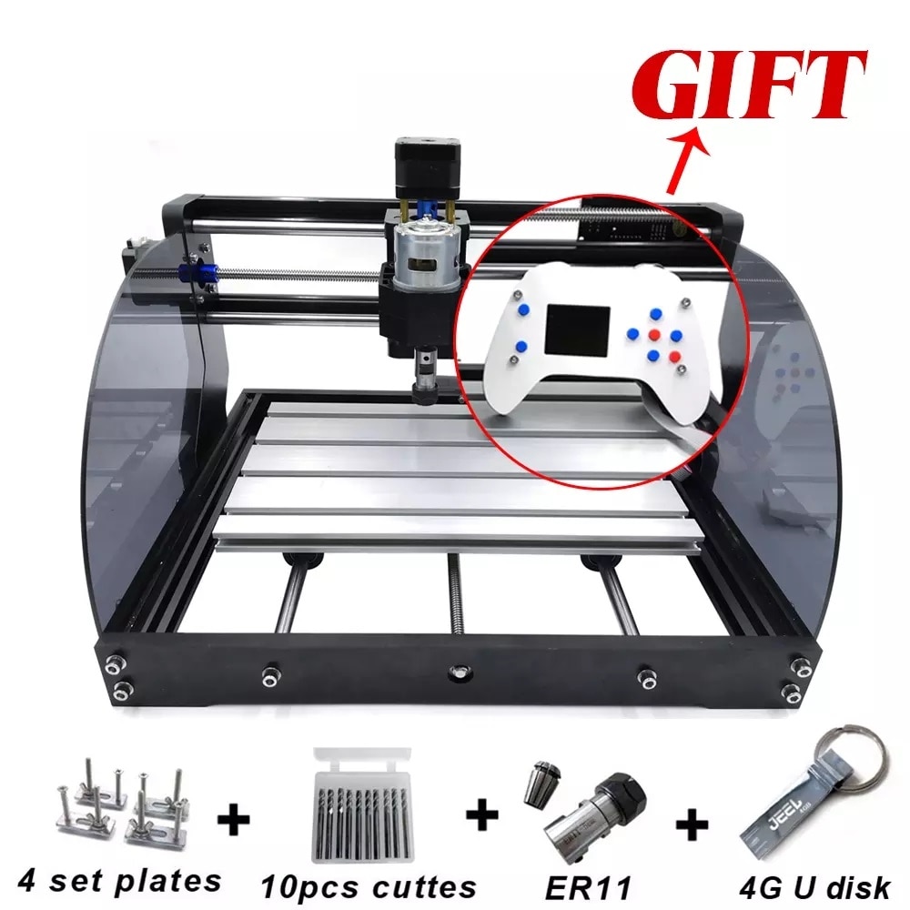 CNC 3018 Pro Max Laser Engraver CNC Wood Router 3 Axis PCB Milling DIY Laser Engraver Machine With Offline Controller 0.5W-15W - Image 4