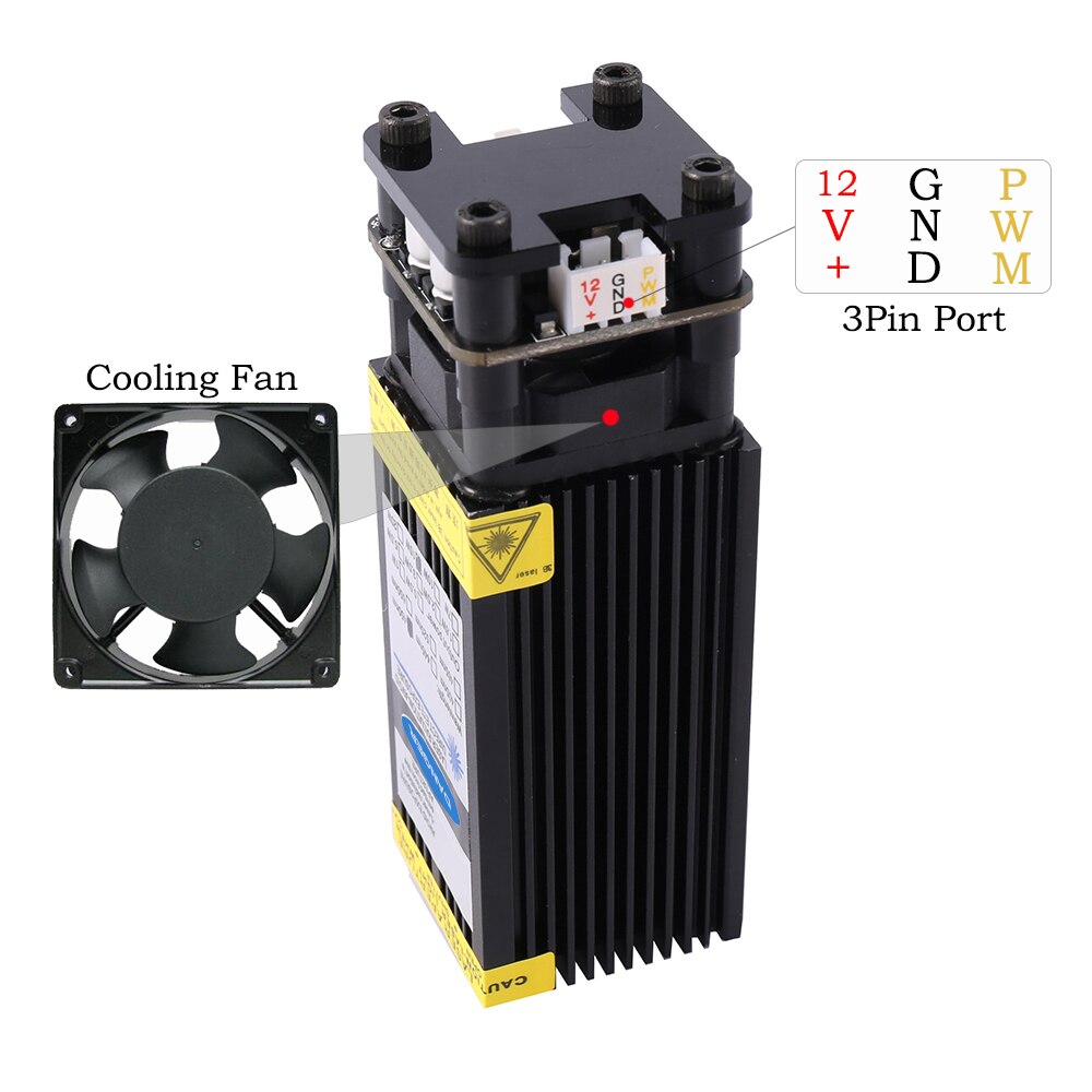 CNC 3018 Pro Max Laser Module Engraving Focus Length 3Pin TTL/PWM Laser Engraver 500mW 2500mW 3500mW 5500mW