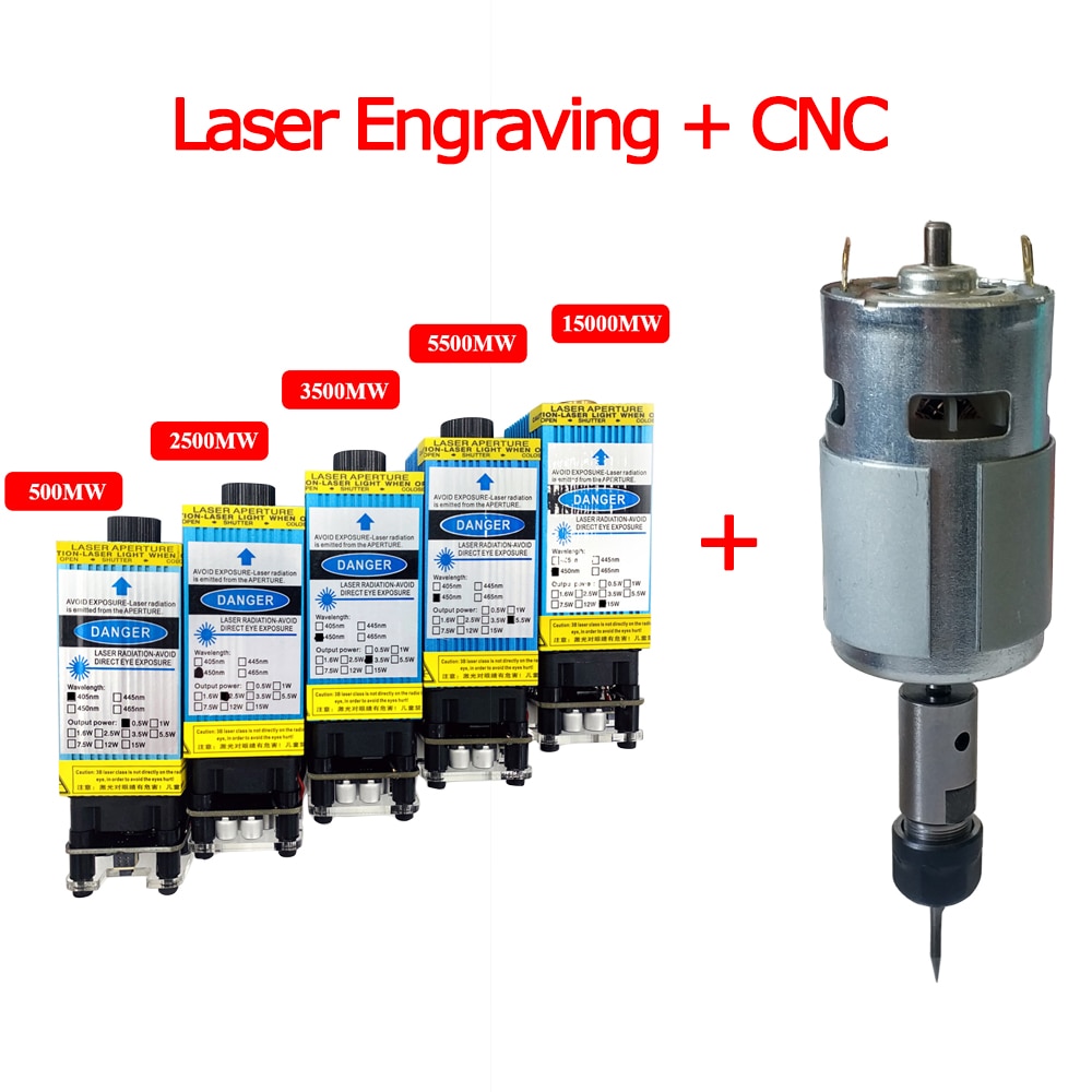CNC 3018 Pro laser engraving machine 0.5-15W DIY laser micro engraving machine can engrave wood/ plastic/ leather / 15Wstainless - Image 2