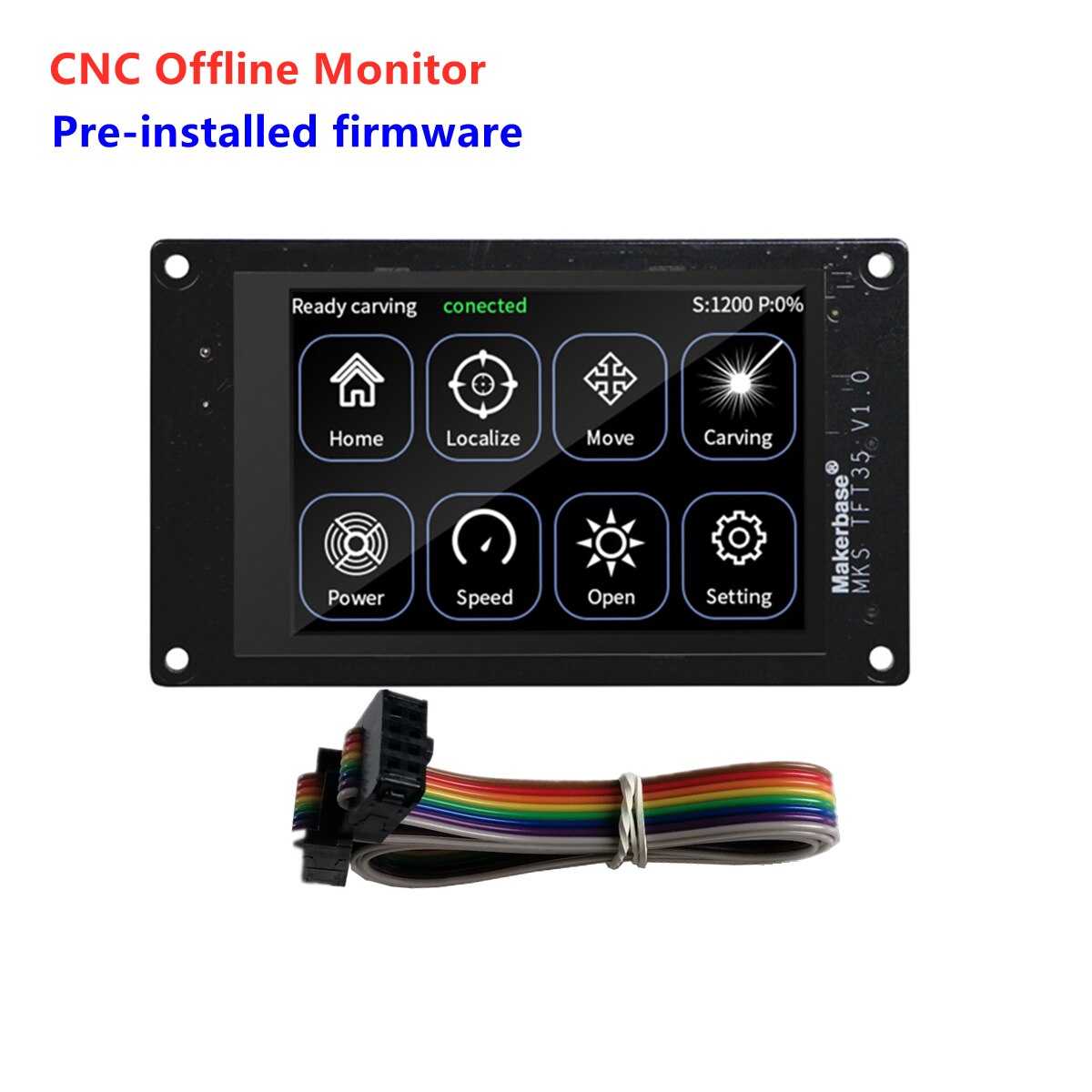 CNC 3018 upgrade parts offline controller CNC laser TFT 3.5 lcd module GRBL1.1 touch screen CNC router machine DIY module