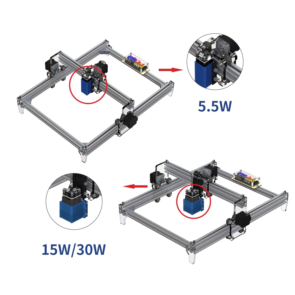 CNC Laser Engraving Machine Laser Router 30*40cm CNC Laser Cutter Wood Router Mini Printer Laser Engraver 30w/15W