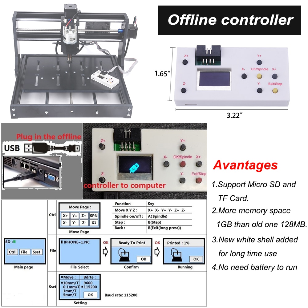 CNC Router 3020 Laser Engraving Machine TTL PMW Control 1000mW 3000mW 5500mW 7W 10W 15W Laser Diodo - Image 4