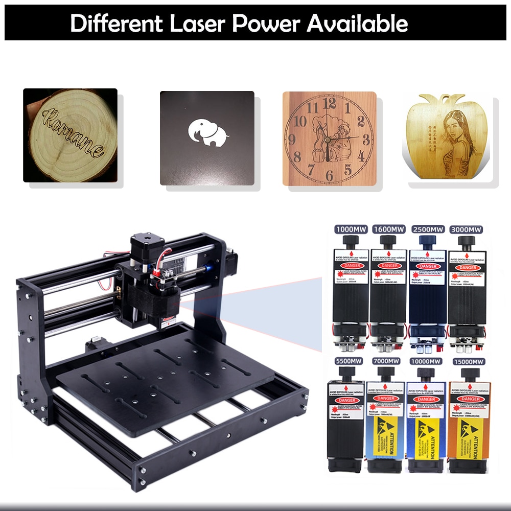 CNC Router 3020 Laser Engraving Machine TTL PMW Control 1000mW 3000mW 5500mW 7W 10W 15W Laser Diodo - Image 5