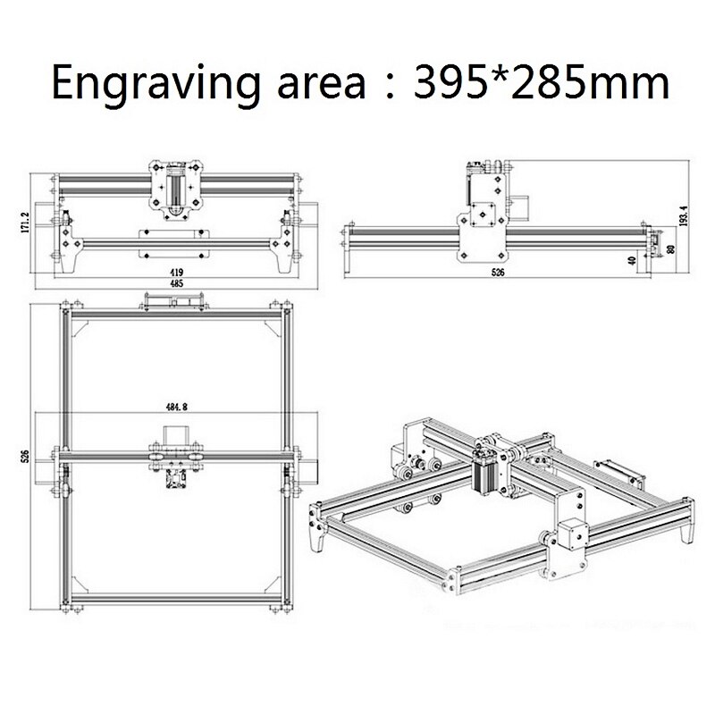 CNC Router Laser Engraver S1 15W 500mw 2500mw 5500mw 15000mw Head Wood Carving PCB Milling Mini Marking Machine - Image 3