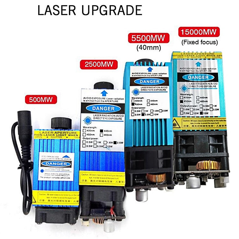 CNC Router Laser Engraver S1 15W 500MW 2500MW 5500MW 15000MW Head Wood Carving PCB Milling Mini Marking Machine Household
