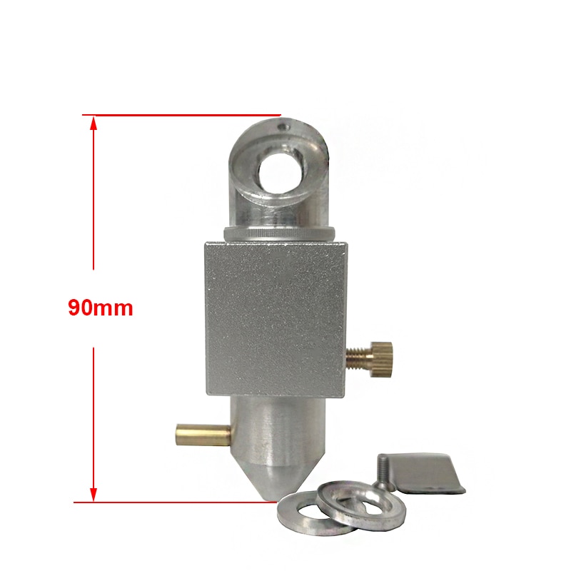 CO2 Laser Head Set with Diode Module Red Dot Device Positioning DC 5V for 2030 4060 K40 Laser Engraving Cutting Machine