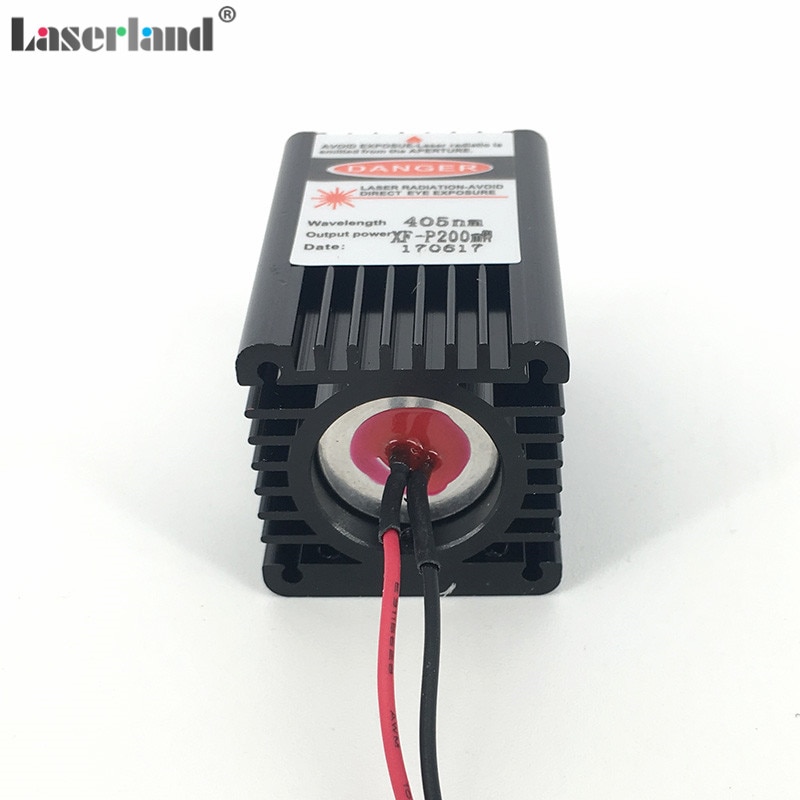 CW 200mW Blue Violet Purple 405nm Laser Diode Module 12VDC TTL for Stage Lighting - Image 3