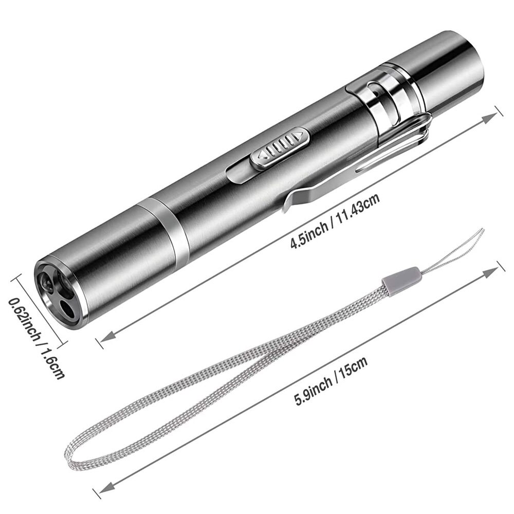Cat Toys for Cat Chase Red Laser 3 In 1 Mini USB Rechargeable Flashlight Funny Cat Stick Pet Toy for Exercise Portable Pet - Image 3