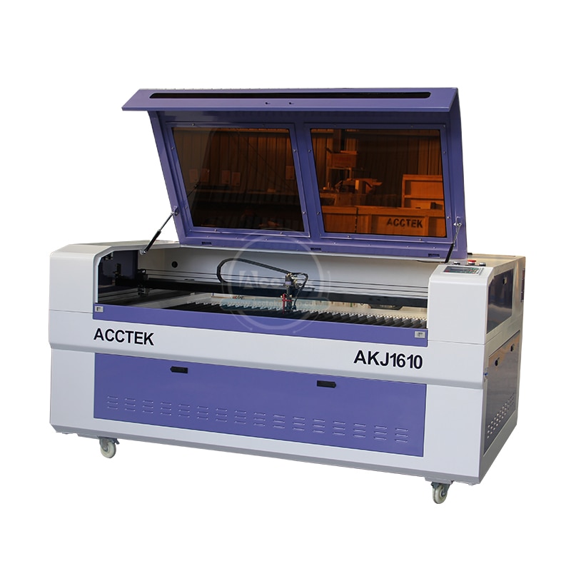 China Manufacture 1610 Model 80W 100W 150W Reci Laser Tube Co2 Laser Cutting Machinw With High Configuration - Image 2
