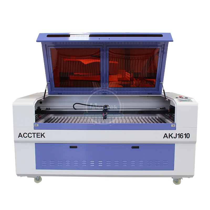 China Manufacture 1610 Model 80W 100W 150W Reci Laser Tube Co2 Laser Cutting Machinw With High Configuration