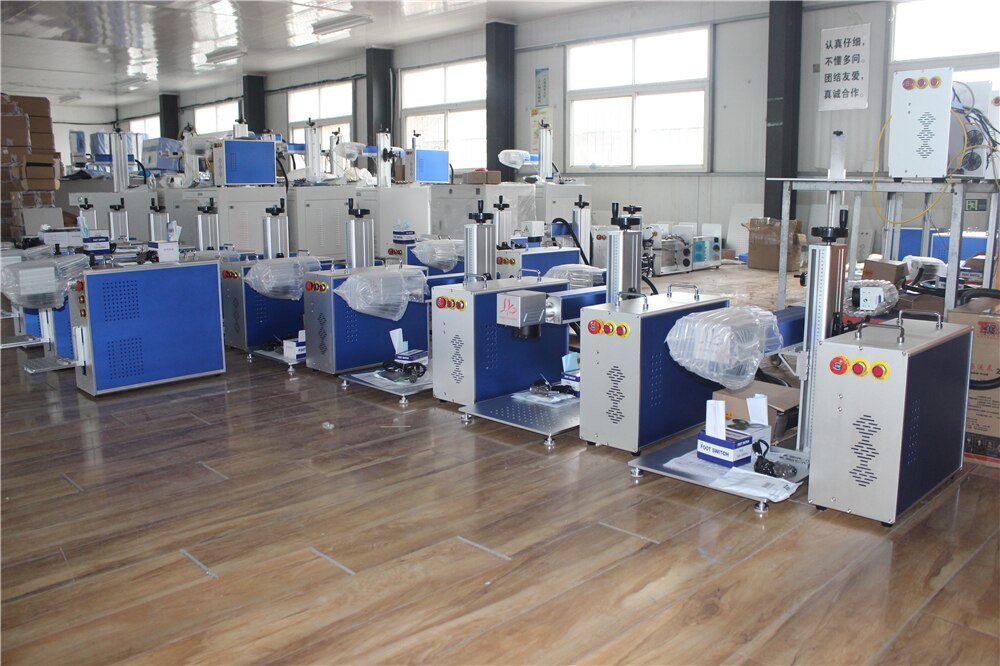 Closed Fiber Laser Nameplate Marking Machine Raycus For Metal Iron Stainless Steel Gold Silver With Electrical Lift Function - Image 4