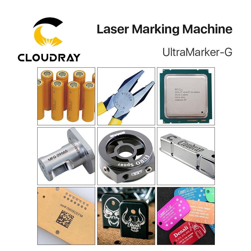 Cloudray 1064nm Auto Focus Manual Focus Fiber Laser Marking Machine 20W 30W 50W Raycus UltraMarker for DIY Gold Silver Metal - Image 5