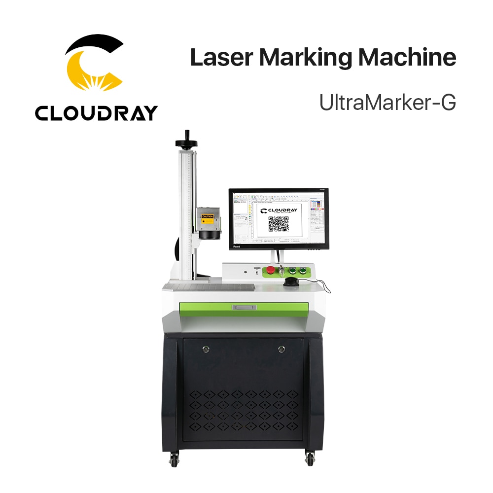 Cloudray 1064nm Auto Focus Manual Focus Fiber Laser Marking Machine 20W 30W 50W Raycus UltraMarker for DIY Gold Silver Metal