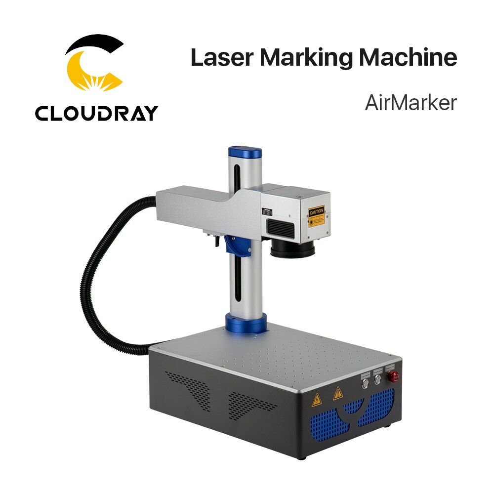 Cloudray 1064nm Laser Marking Machine Raycus 20W 30W Foldable Fiber Machine 50*50-200*200 Woring Area for DIY Marking Metal Gift