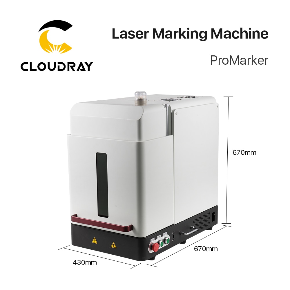 Cloudray Closed Fiber Marking Machine Raycus Fiber Laser 20W 30W 50W Small Metal Automatic Machine for Gold Silver Metal Marking - Image 3
