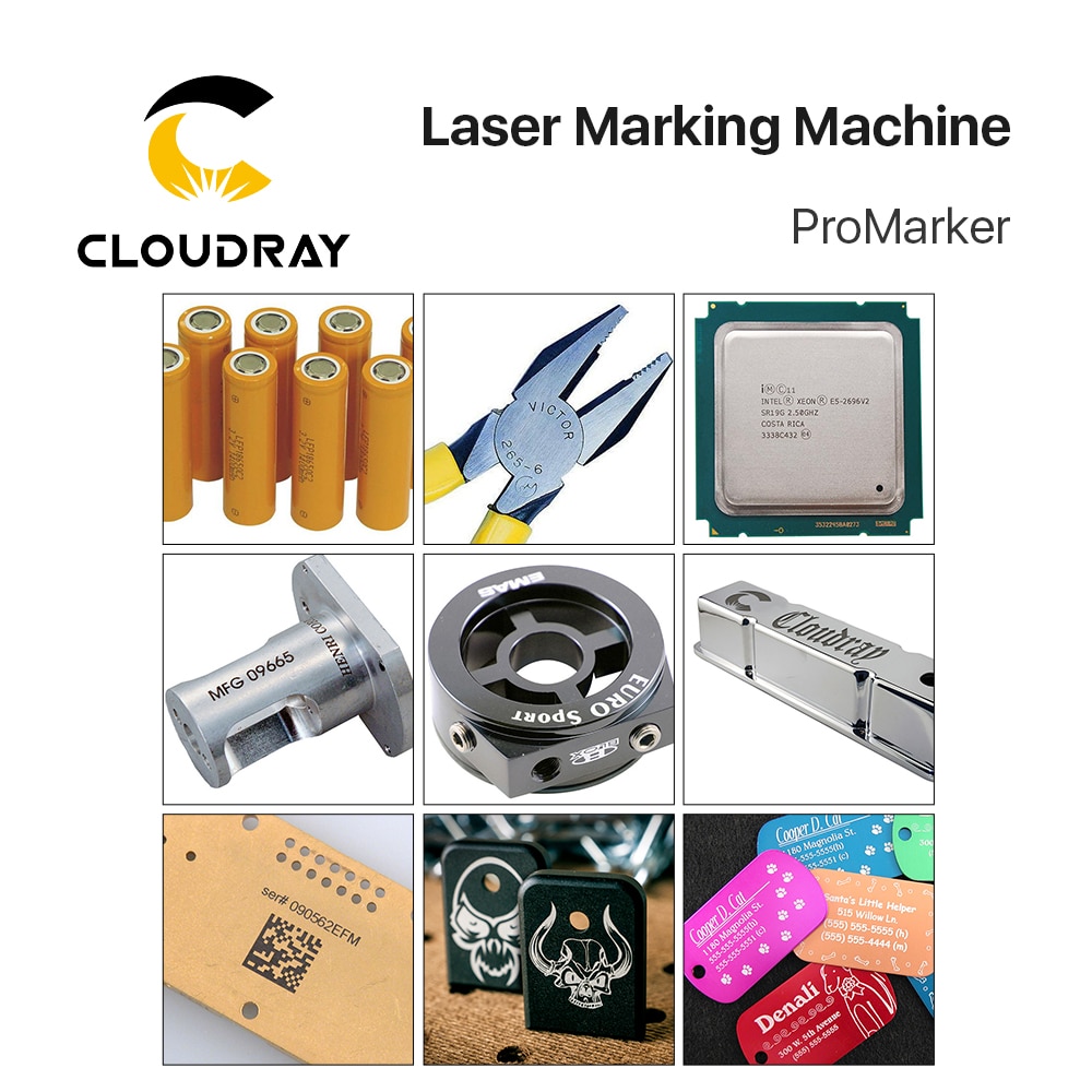Cloudray Closed Fiber Marking Machine Raycus Fiber Laser 20W 30W 50W Small Metal Automatic Machine for Gold Silver Metal Marking - Image 5