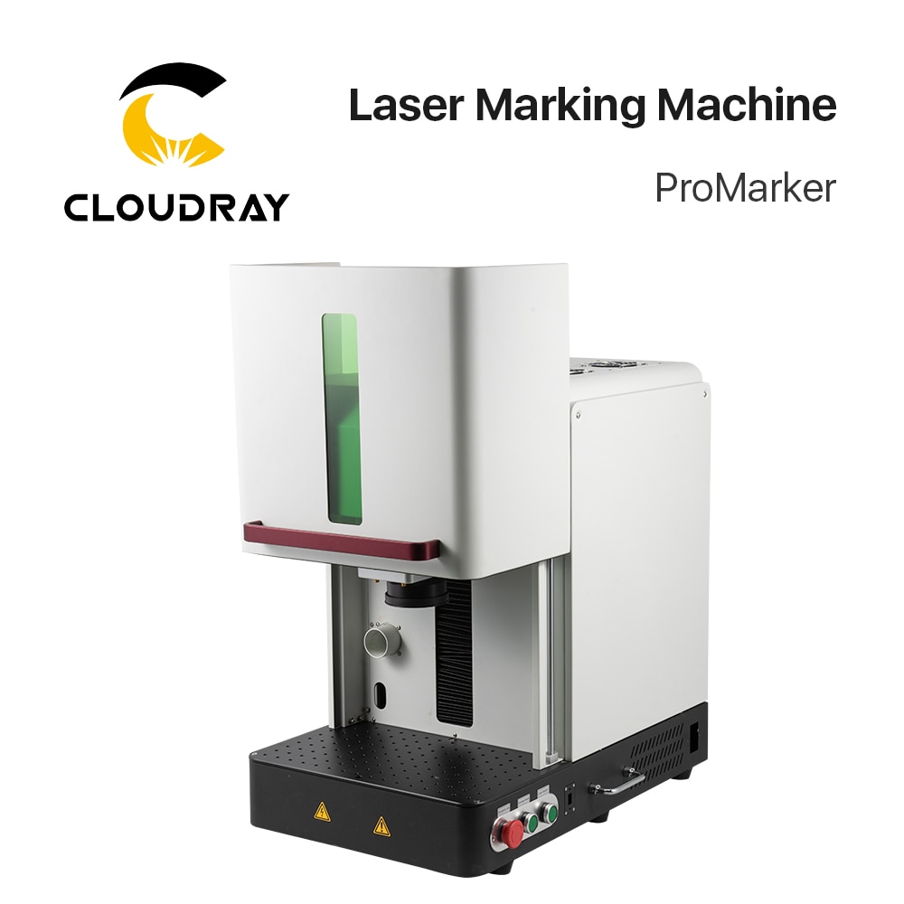 Cloudray Closed Fiber Marking Machine Raycus Fiber Laser 20W 30W 50W Small Metal Automatic Machine for Gold Silver Metal Marking