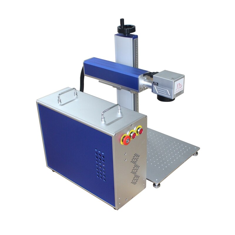 Color Fiber Laser Nameplate Marking Machine Master Oscillator Power-Amplifier 20W 30W Frequency 2000KHz Optional Rotary Axis