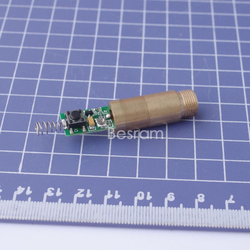 D=12mm 532nm Green Laser Module Diode 5mw-10mw 3VDC Brass Body - Image 2