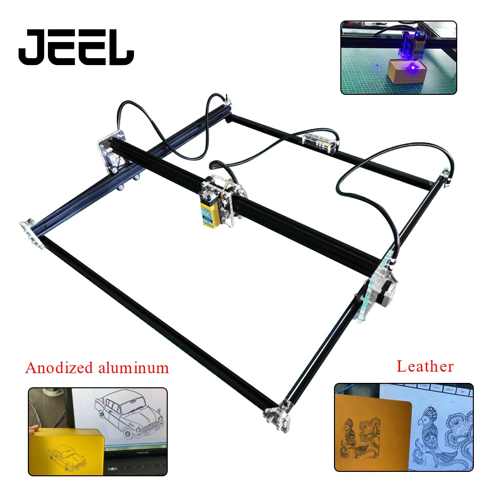 DIY 2.5W/5.5W/15W CNC Router 6565 Laser Engraver /Cutter ,Engraving Machine Wood Router 15W Can Engrave Stainless Steel