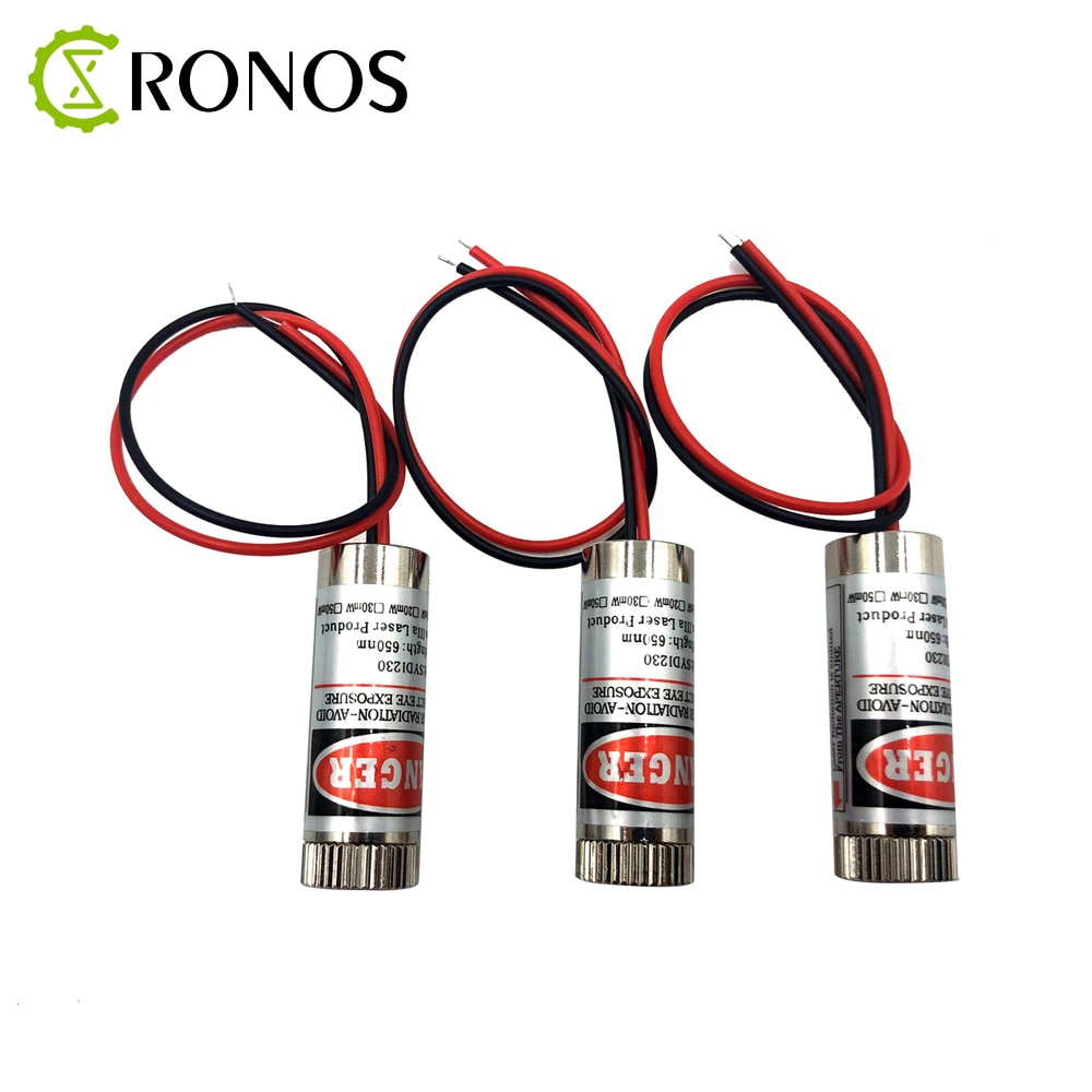 DIY 650nm 5mW Red Point / Line / Cross Laser Module Head Glass Lens Adjustable Focus Laser Industrial Positioning Laser Aiming - Image 3