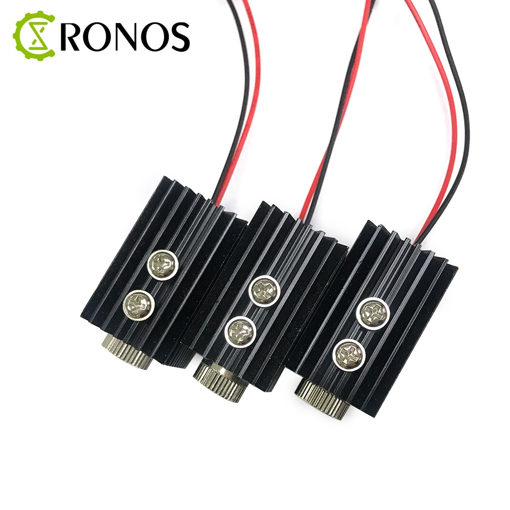 DIY 650nm 5mW red dot / line / cross laser module head glass lens adjustable focus laser positioning with heat sink
