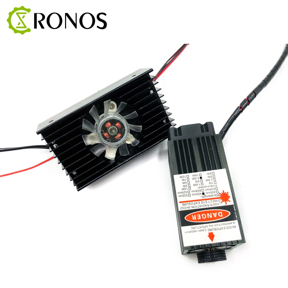 DIY Laser Engraver Accessories 5.5W Laser Head Free Shipping 450nm 5500mW 12V High Power TTL Adjustable Focus Blue Laser Module - Image 4