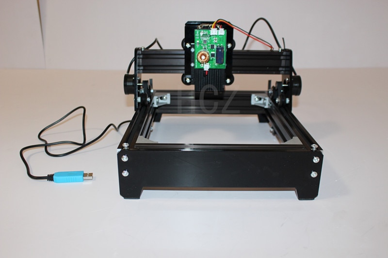 DIY mini laser cnc 15W high power laser engraving machine metal machine, 15W laser module laser marking machine