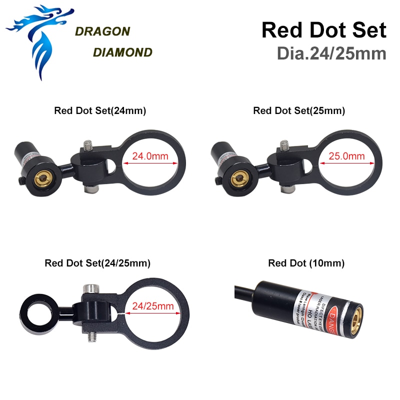 DRAGON DIAMOND Red Dot Set Positioning Diode Module Laser Engraver Dia. 24 25mm DC 5V For DIY Co2 Laser Head - Image 4