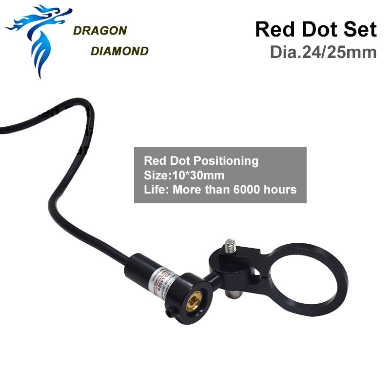 DRAGON DIAMOND Red Dot Set Positioning Diode Module Laser Engraver Dia. 24 25mm DC 5V For DIY Co2 Laser Head