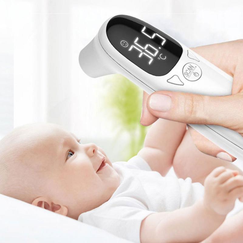 Digital Infrared Thermometer Non-Contact Forehead IR Ear Fever Electronic Laser Body Temperature Home Outdoor Kids Baby Adult
