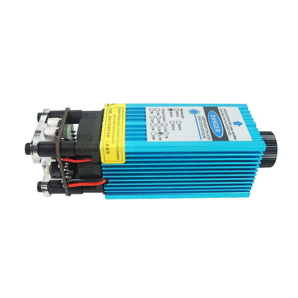 Diode Laser Module TTL PMW Mix Control 405NM 450NM Blue Purple Laser Head for Desktop Wood Laser Engraving Machine - Image 4