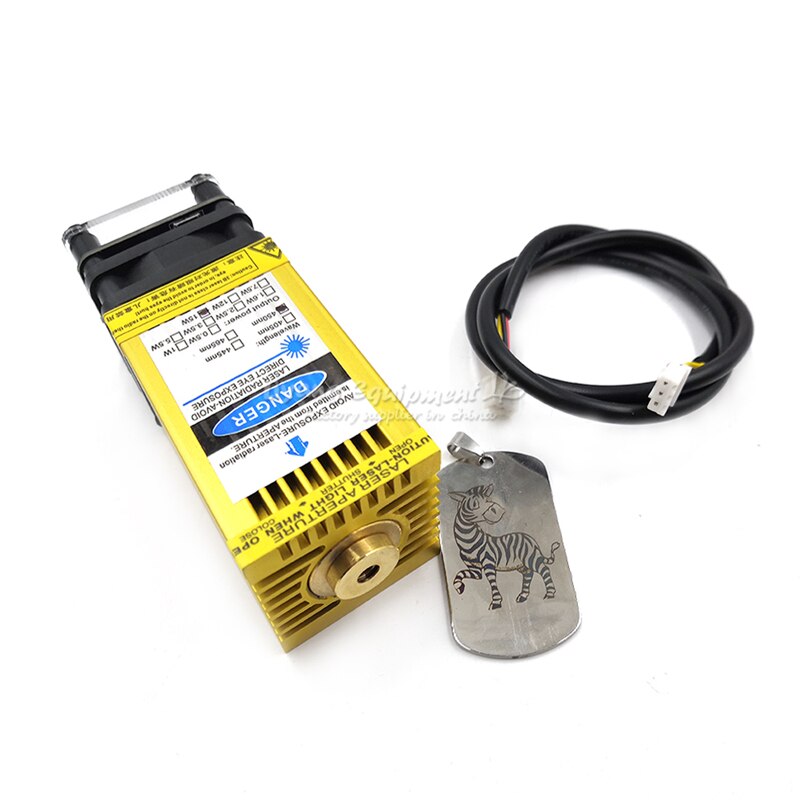 Diode laser module TTL PMW mix control 405NM 450NM blue purple laser head for desktop wood laser engraving machine - Image 3
