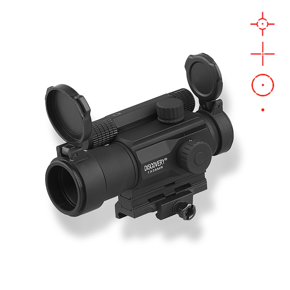 Discovery Red Dot 1X35 4 Kinds of Dots 11 Gears in Red and Green with Rail High Quality for PCP Air Gun - Image 2