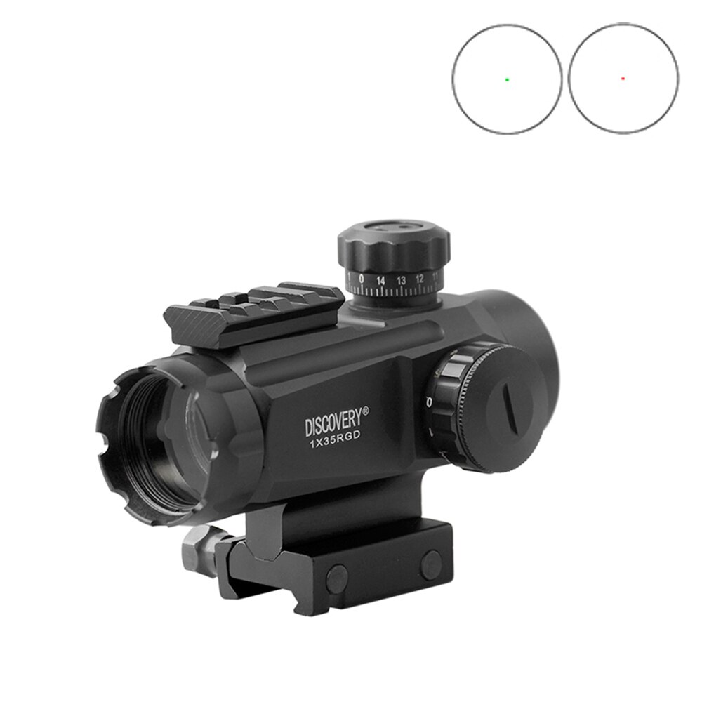 Discovery Red Dot 1X35 4 Kinds of Dots 11 Gears in Red and Green with Rail High Quality for PCP Air Gun - Image 3