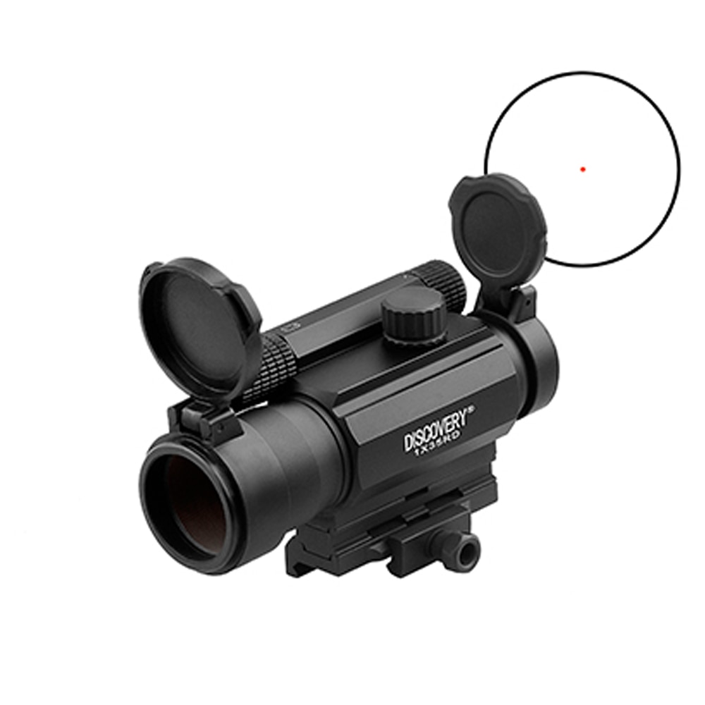 Discovery Red Dot 1X35 4 Kinds of Dots 11 Gears in Red and Green with Rail High Quality for PCP Air Gun - Image 5