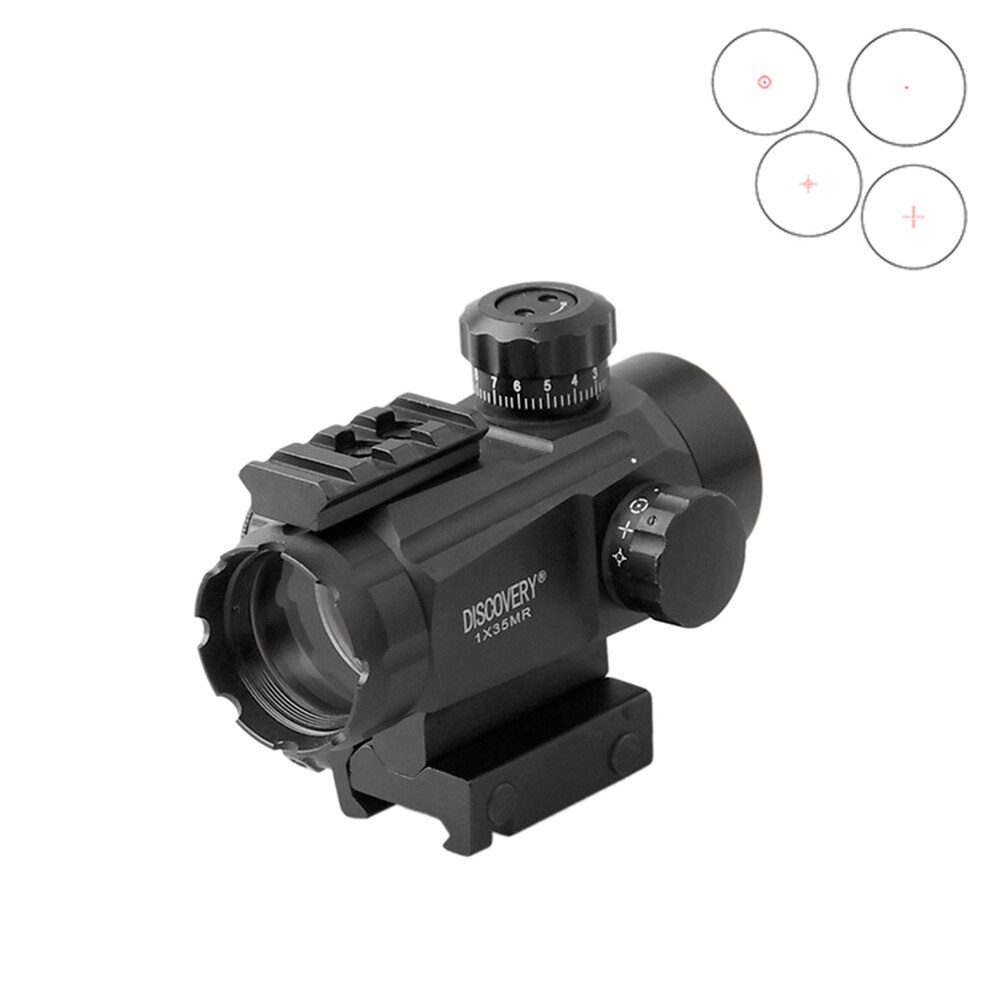 Discovery Red Dot 1X35 4 Kinds of Dots 11 Gears in Red and Green with Rail High Quality for PCP Air Gun