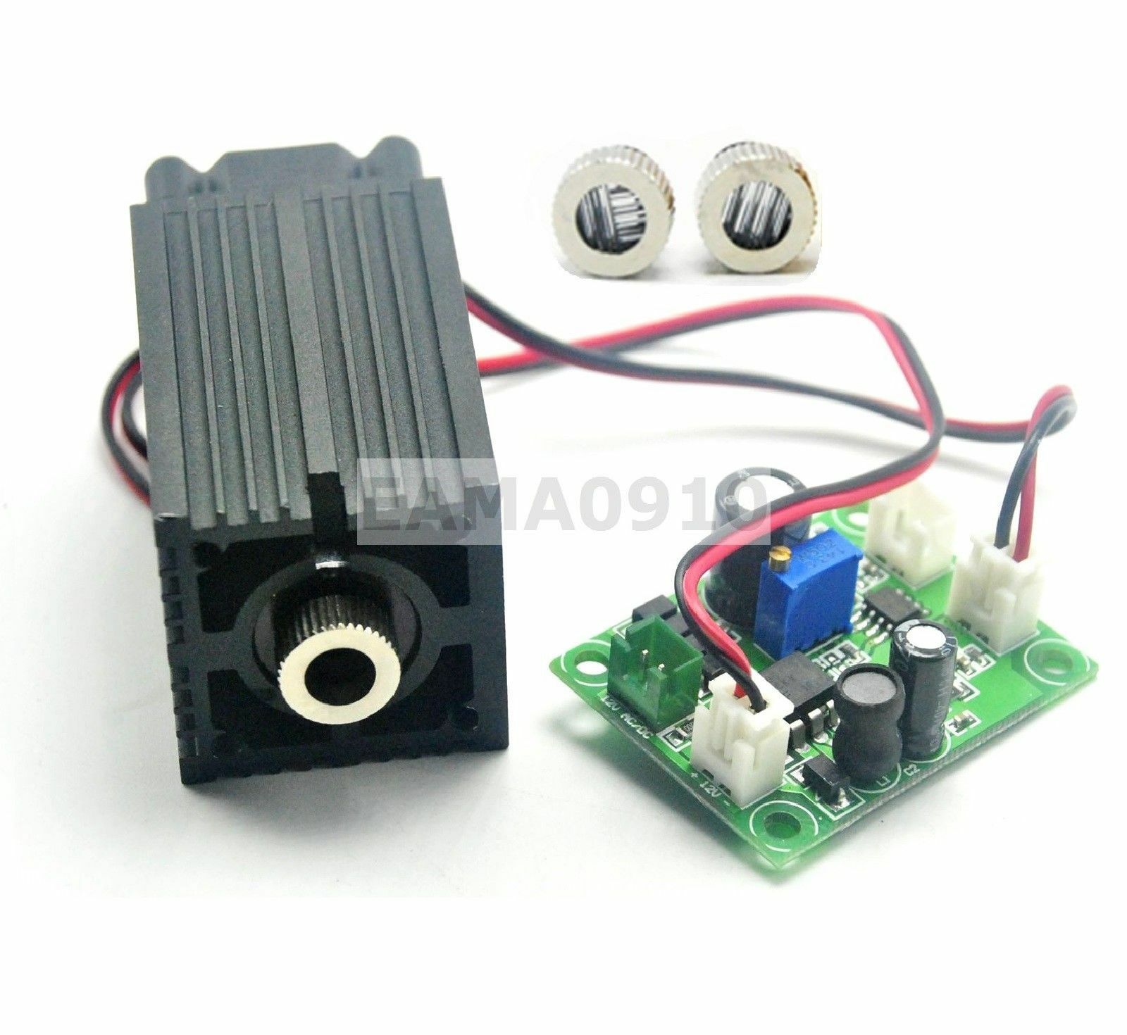 Dot 405nm 100mW Blue/violet Laser Module TTL w/ Line&Cross Caps 405nm Goggles - Image 2