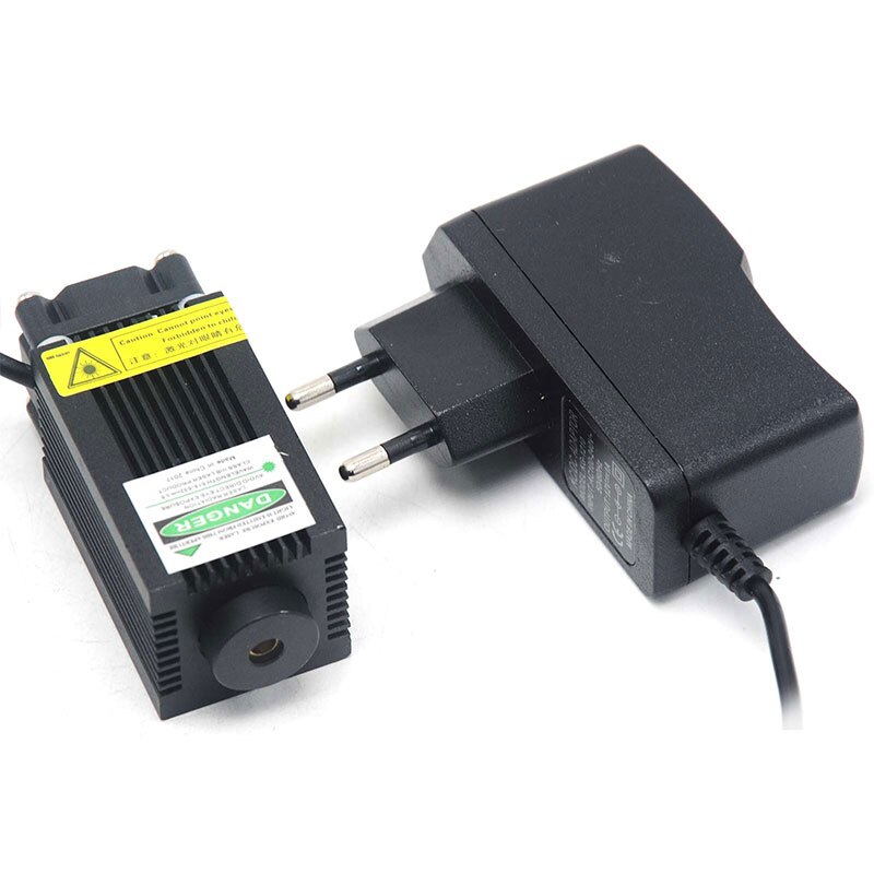 Dot Green Diode Laser Locator Module 532nm 100mw LED Lighting Room Escape Lights w 12V 1A Adapter & Holder - Image 2