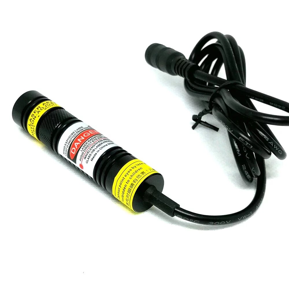 Dot/Line/Cross Adjustable 405nm 200mW Laser Diode Module 16x68mm High Power Light with Adapter - Image 4