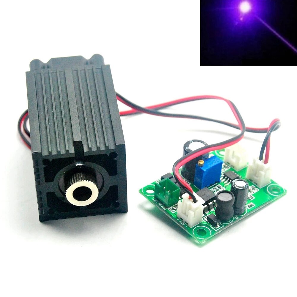 Dot/Line/Cross ModuleHigh Power Focusable 405nm 100mW Violet/Blue Laser Diode - Image 4