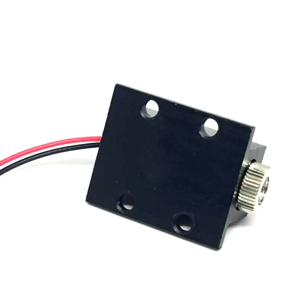 Dot Line Cross Red Lights 650nm 10mw Laser Diode Module 12x30mm Focusable Point Head 3V-5V w Heatsink Holder - Image 2