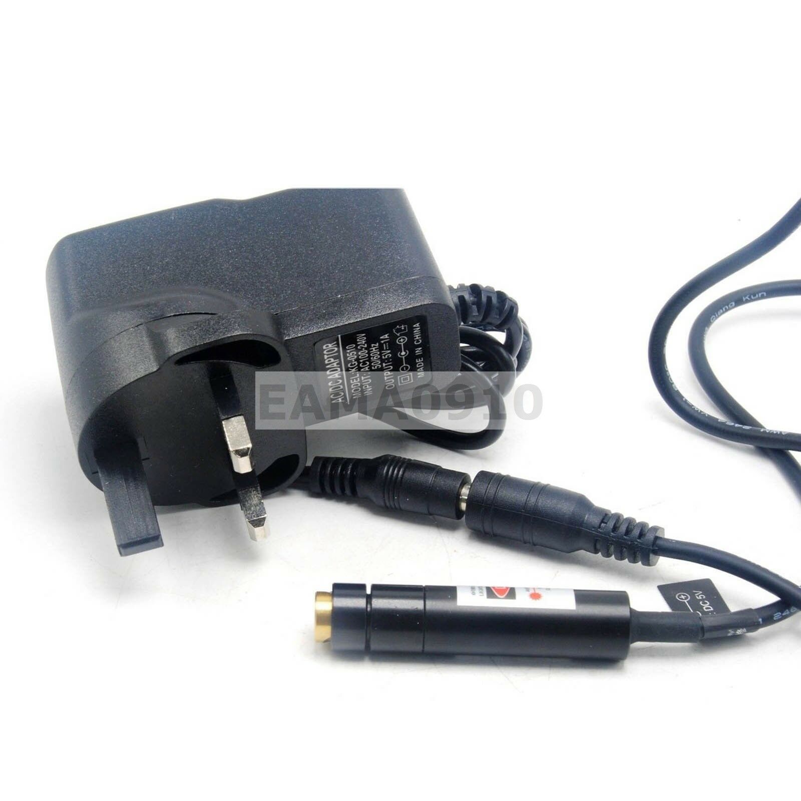Dot Locator Focusable 650nm 80mW DC5V 12x55mm Red Laser Diode Module w/ Adapter - Image 2