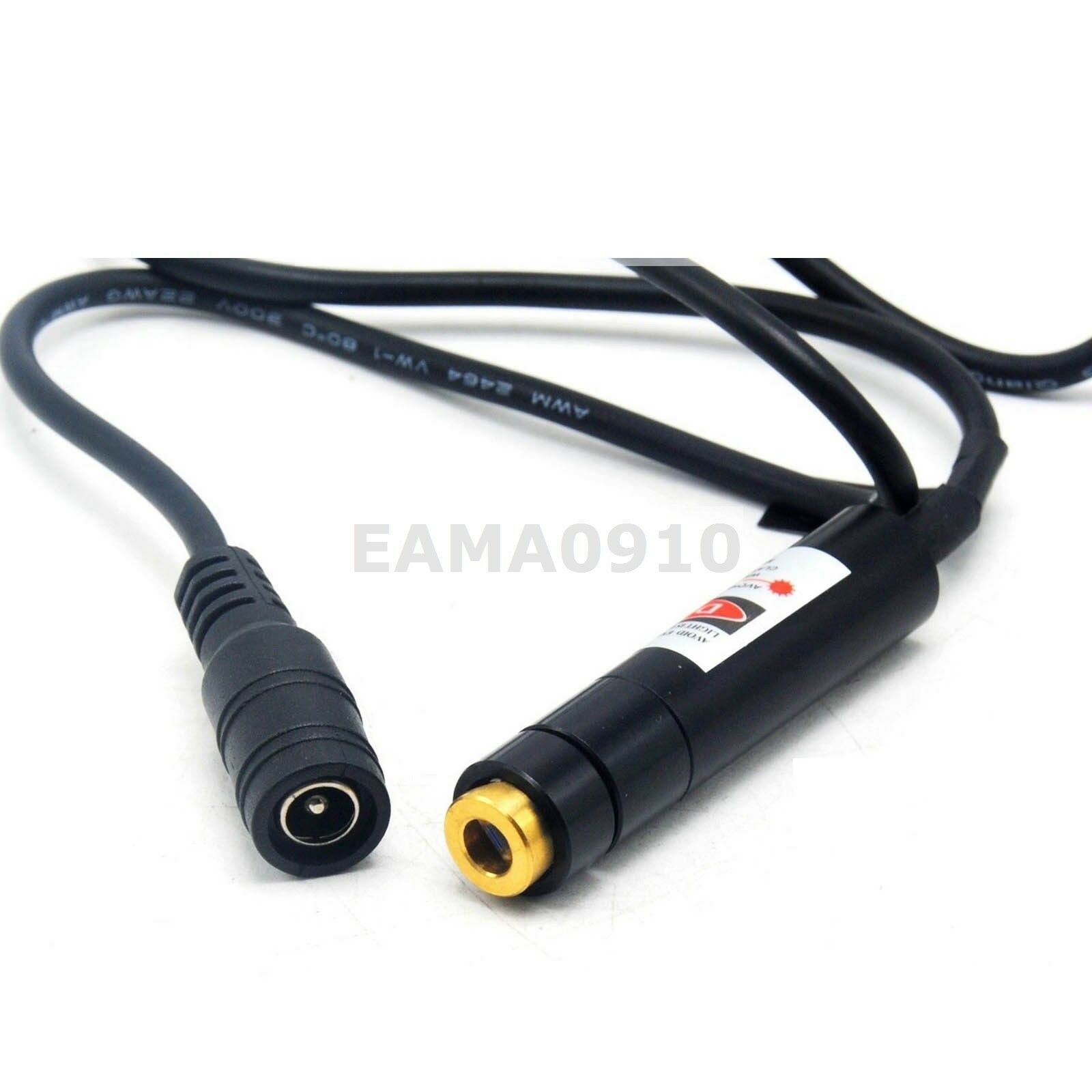 Dot Locator Focusable 650nm 80mW DC5V 12x55mm Red Laser Diode Module w/ Adapter - Image 3