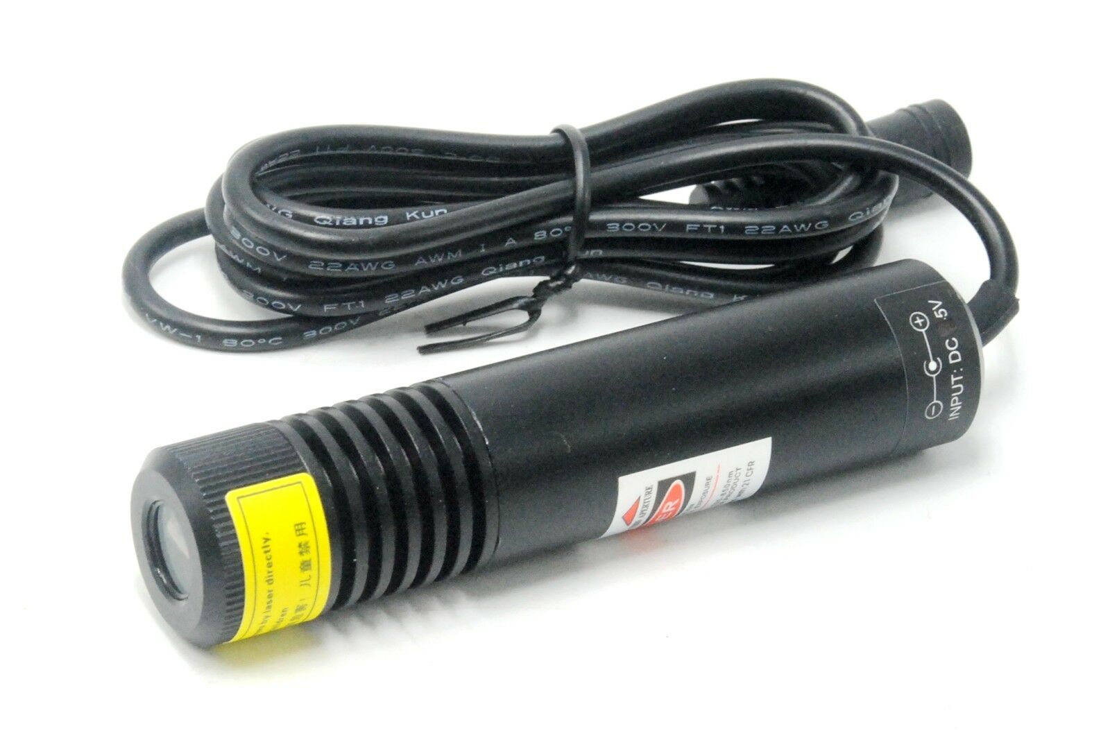 Dustproof 650nm 200mW 22x100mm DOT Red Laser Module For Wood Cutting Locator 5V