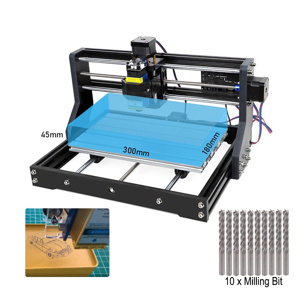 EU Stock CNC 3018 Pro MAX Router Laser Engraving Machine Engraver 500mW 2500mW 5500mW 15W Module - Image 3
